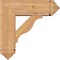 Ekena Millwork Funston Arts and Crafts Smooth Bracket w/ Offset Brace, Western Red Cedar, 7 1/2"W x 22"D x 22"H BKT0806X22X22FST03SWR - alternate 3